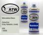 Preview: Mercedes-Benz, Glescher Gray Metallic (matt), 055 / 0055: 400ml Sprühdose + 400ml Klarlack - Set, von ATW Autoteile West.